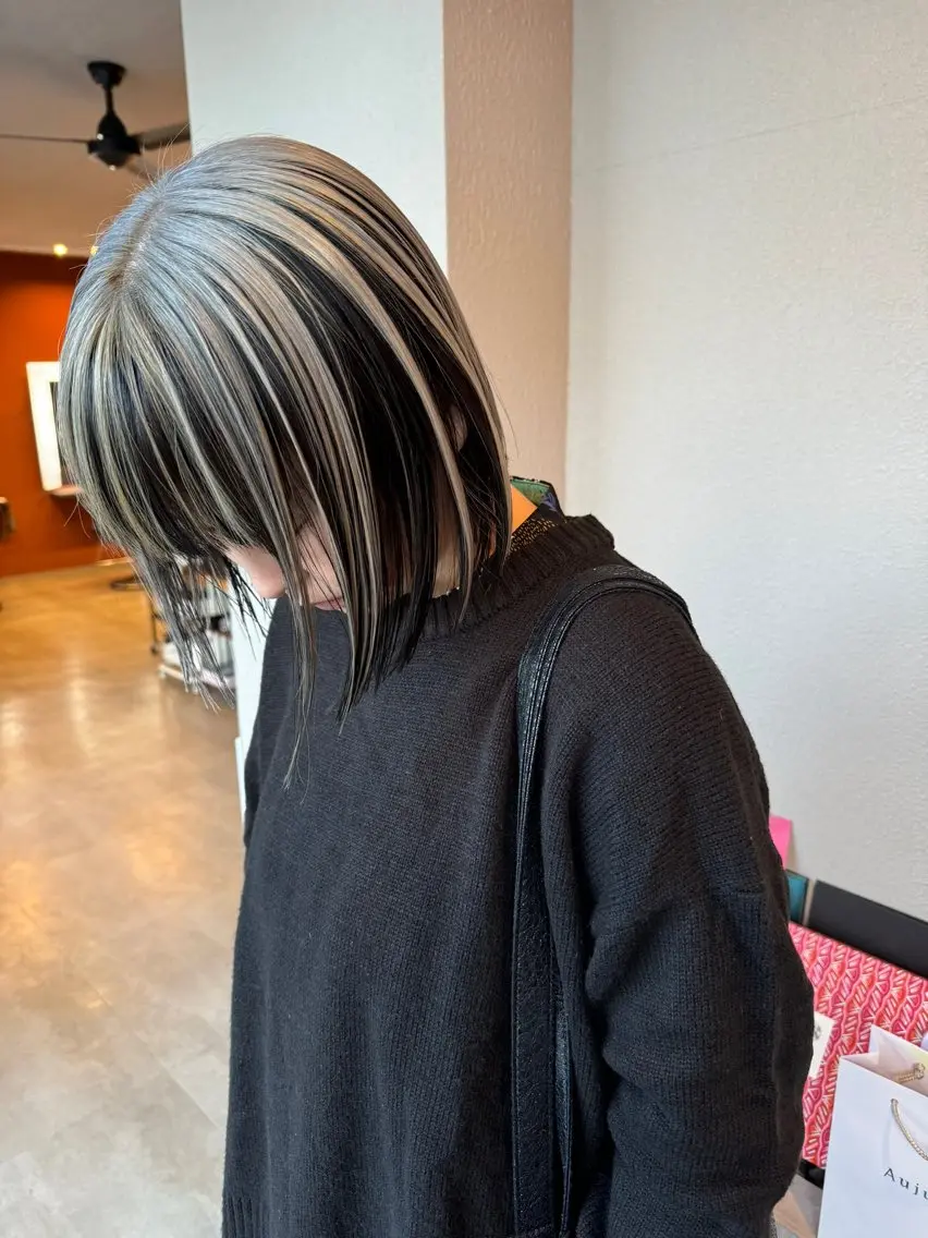 ミディアム カラー カット ヘアカラー コレットヘアー 田中アヤノのヘアスタイル