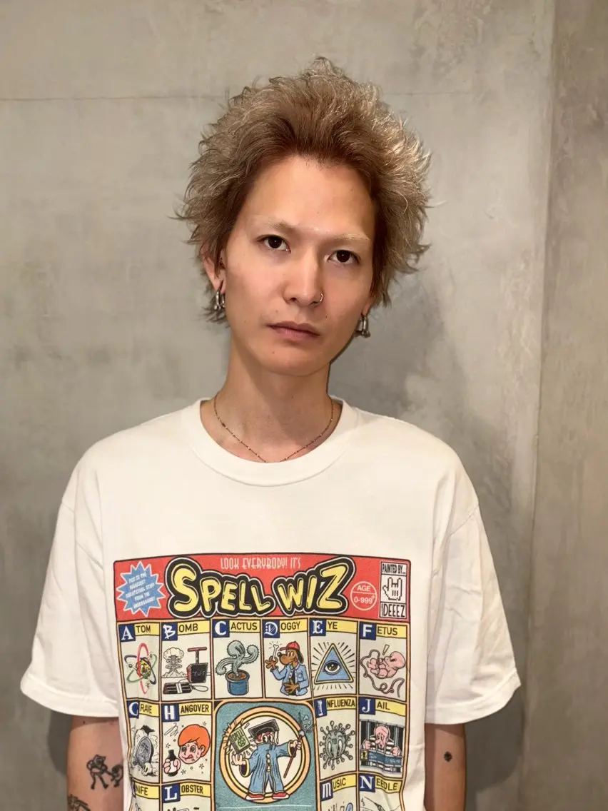 ショート カラー メンズ カット ヘアカラー トリートメント 優作 〜圧倒的信頼〜のヘアスタイル