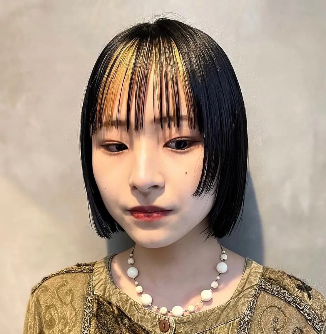 ショート カラー インナーカラー ボブ 姫カット カット ヘアカラー トリートメント 👑ボブはお任せ ミヤノ👑のヘアスタイル