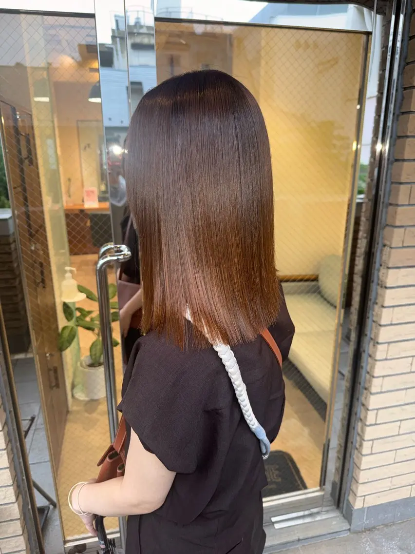 ミディアム 縮毛矯正 トリートメント カット 縮毛矯正 トリートメント 鈴木 海都のヘアスタイル