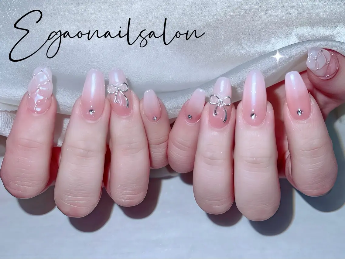 ネイル アートネイル フットネイル フレンチネイル ジェルネイル グラデーション EGAO NAIL 錦糸町店のネイルデザイン