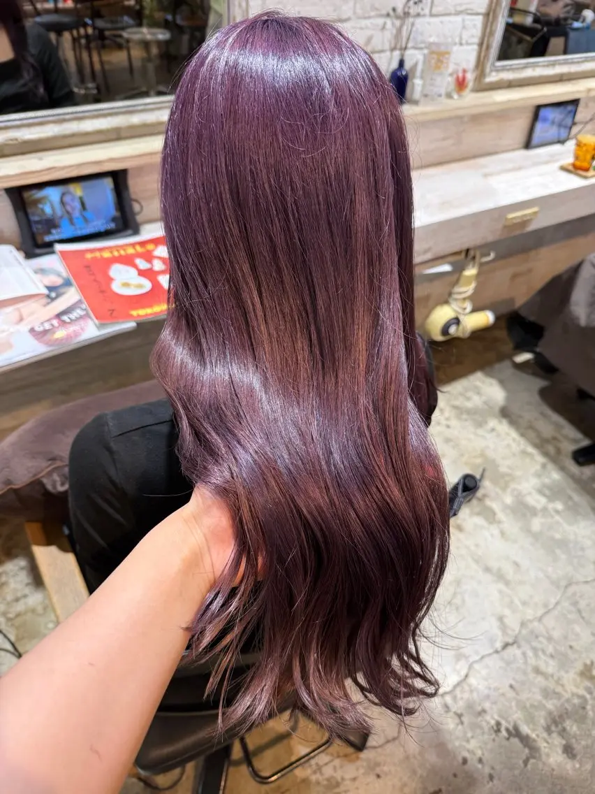ロング カラー カット ヘアカラー トリートメント 透明感カラー/パーマ 🌀アオノのヘアスタイル