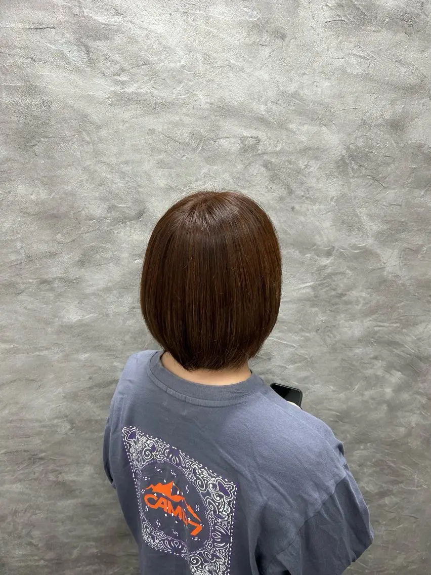 ショート ヘアカラー ルプラボウ/音々華 /髪質改善/暖色のヘアスタイル
