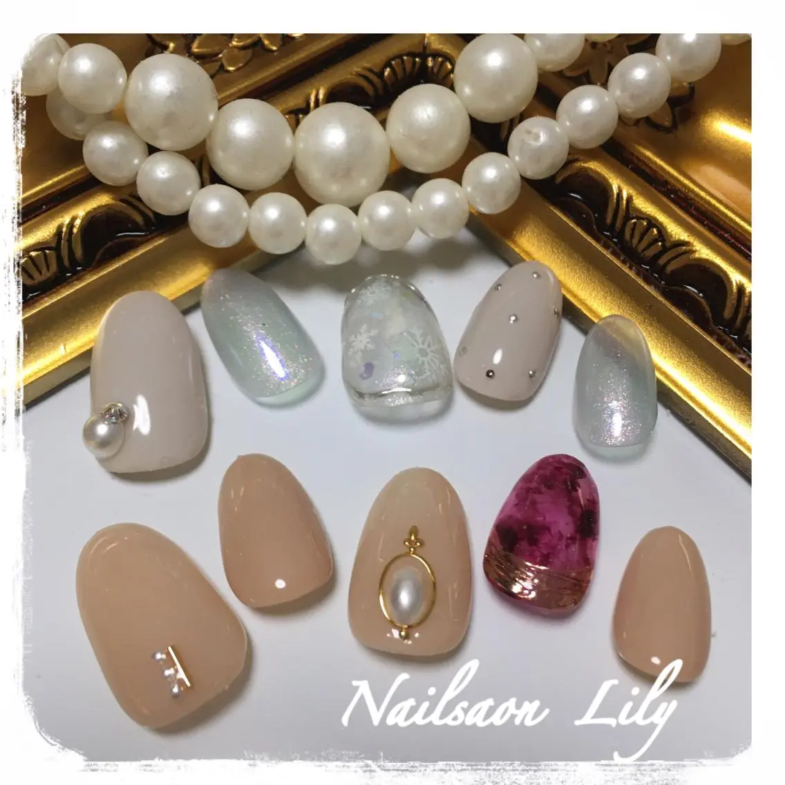 ネイル ハンドネイル Lily*nail 🌻Mii🌻のネイルデザイン