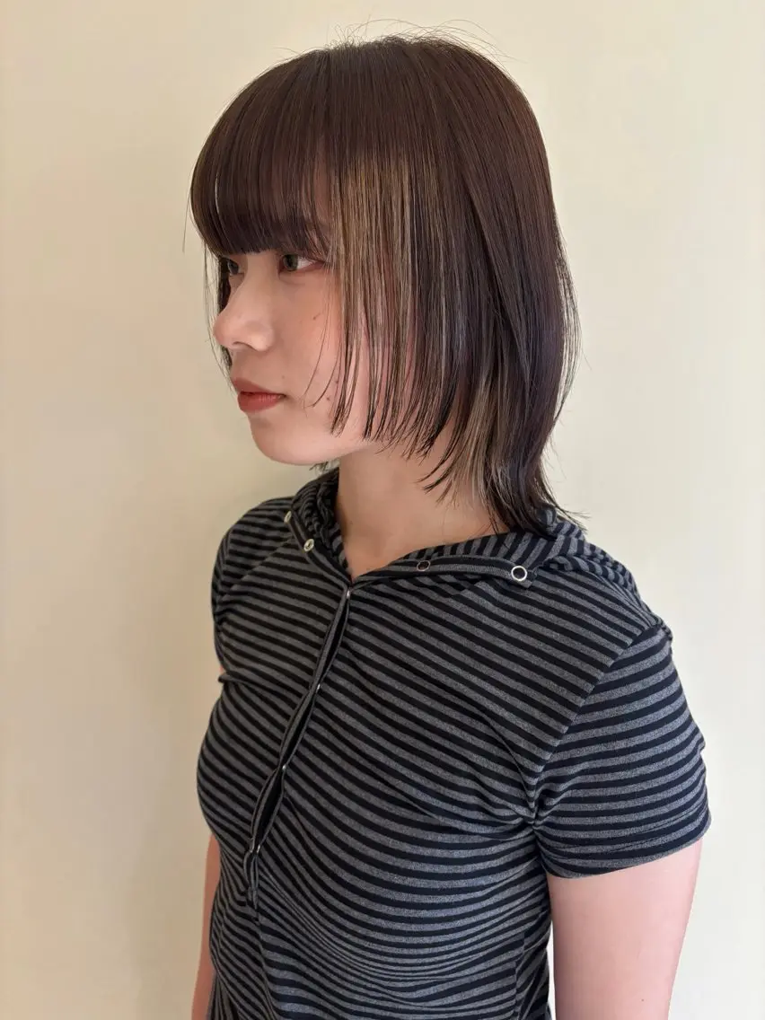 ミディアム カラー カット ヘアカラー satsuki レイヤー・暖色のヘアスタイル