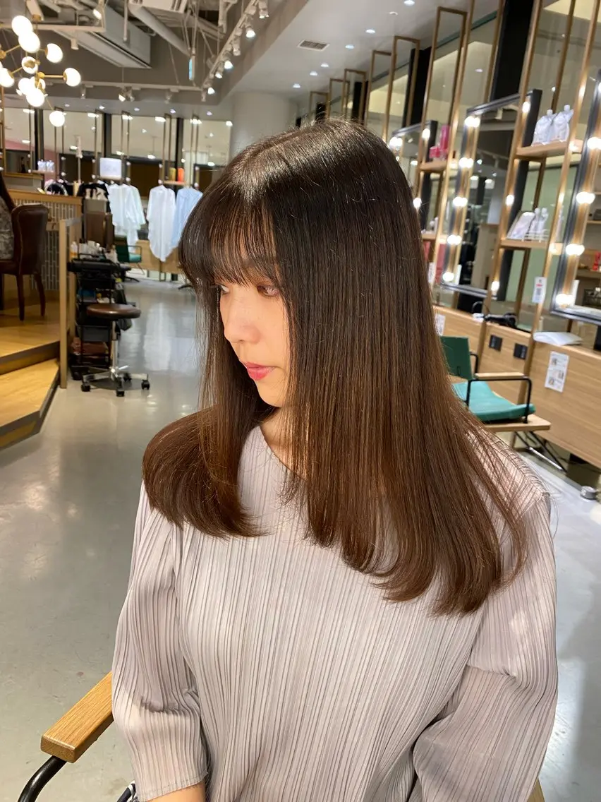 ロング カラー unopulir 景山　凌のヘアスタイル