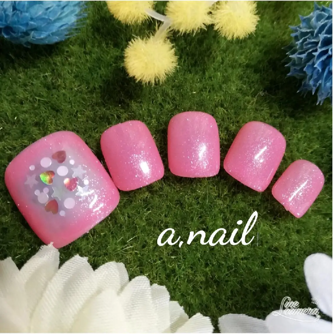 ネイル フットネイル ストーンネイル ネイルサロン エーネイルのネイルデザイン