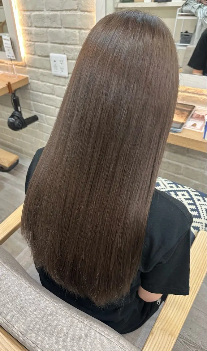 ロング カラー パーマ 縮毛矯正 縮毛矯正 トリートメント ✄折橋 彩花🐶🍑のヘアスタイル