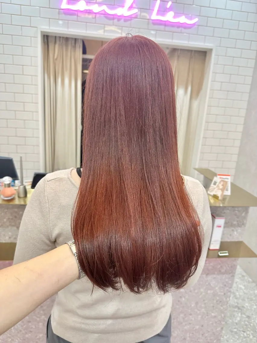 セミロング カラー ヘアアレンジ 天神/ブリーチ/ ブリーチなしカラーのヘアスタイル