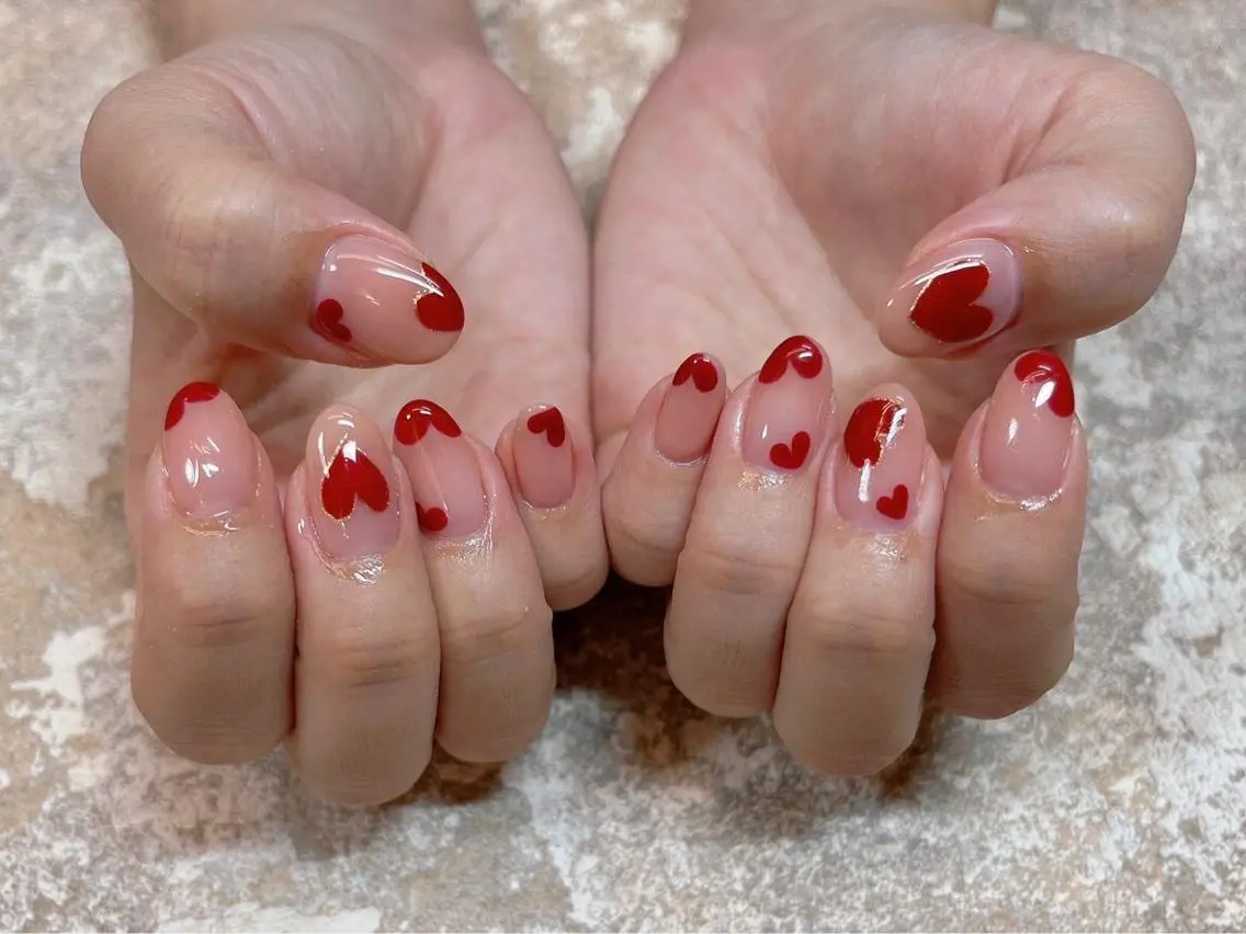 ネイル ハンドネイル LOVE NAIL 💕Sonoのネイルデザイン