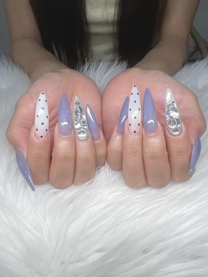 ネイル 長さ出し グラデーション 卒業式 キラキラネイル マグネットネイル ハンドネイル Lee Nailsのネイルデザイン