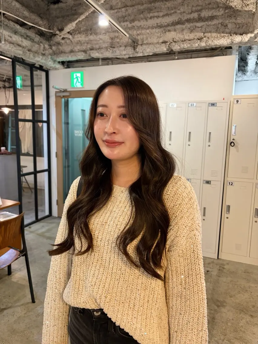 ロング カット ヘアカラー 🧣misaki 🧣のヘアスタイル