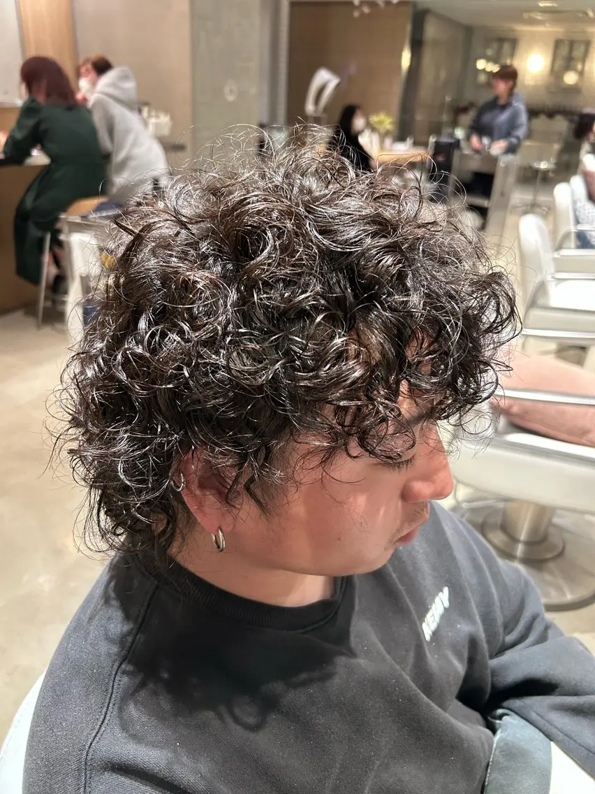 パーマ プードルパーマ はらだ かなうのヘアスタイル