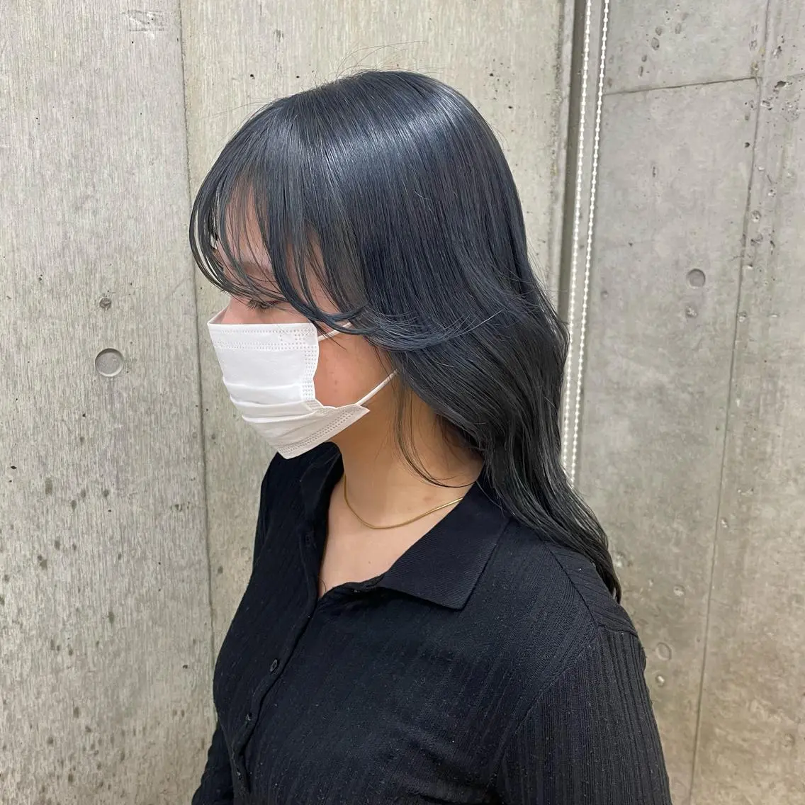 ロング カラー ブリーチなしダブル ブリーチカラー優海のヘアスタイル