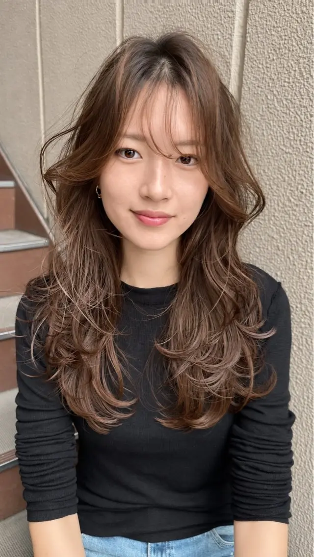 ロング 平 一裕のヘアスタイル
