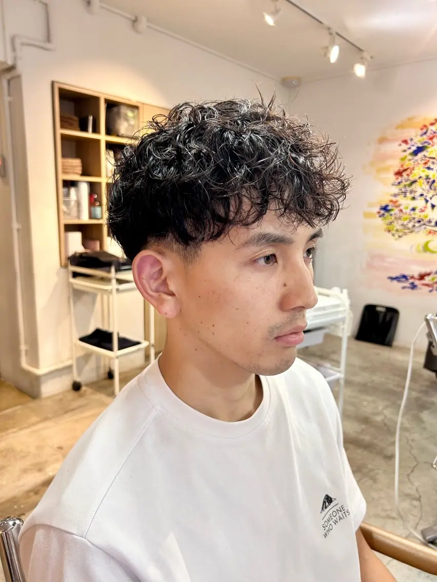 メンズ メンズパーマ 🤎指名No.1原宿 表参道coii日向花のヘアスタイル