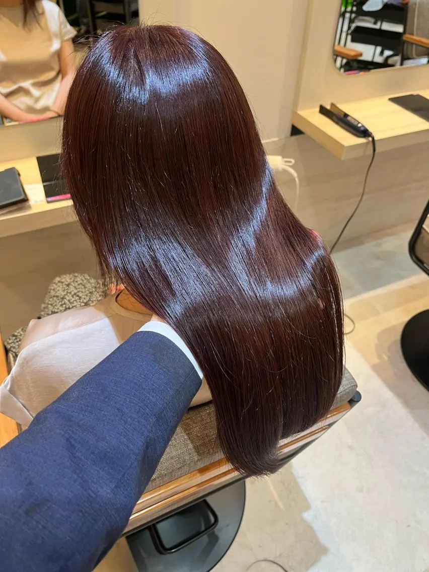 ✨【ご褒美コース】カット+髪質改善メテオ酸熱トリートメント✨の写真