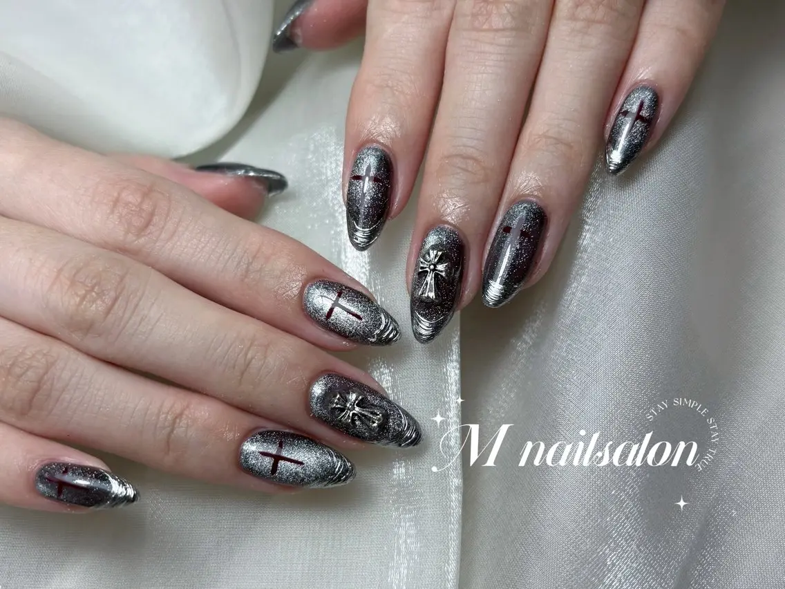 ネイル ハンドネイル M🌷nail 長さだし専門店のネイルデザイン