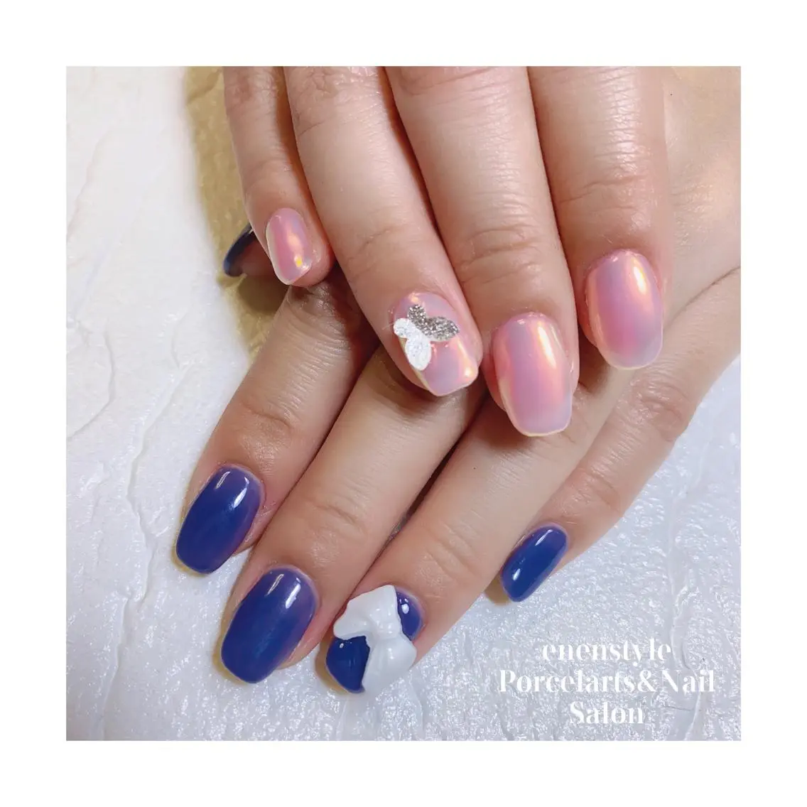 ミディアム ネイル 🐾enen style 🐾のネイルデザイン