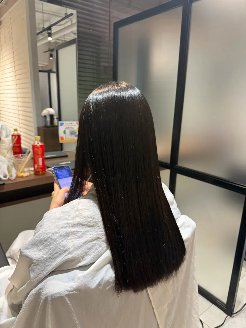 自然なストレート、縮毛矯正✨u24の写真