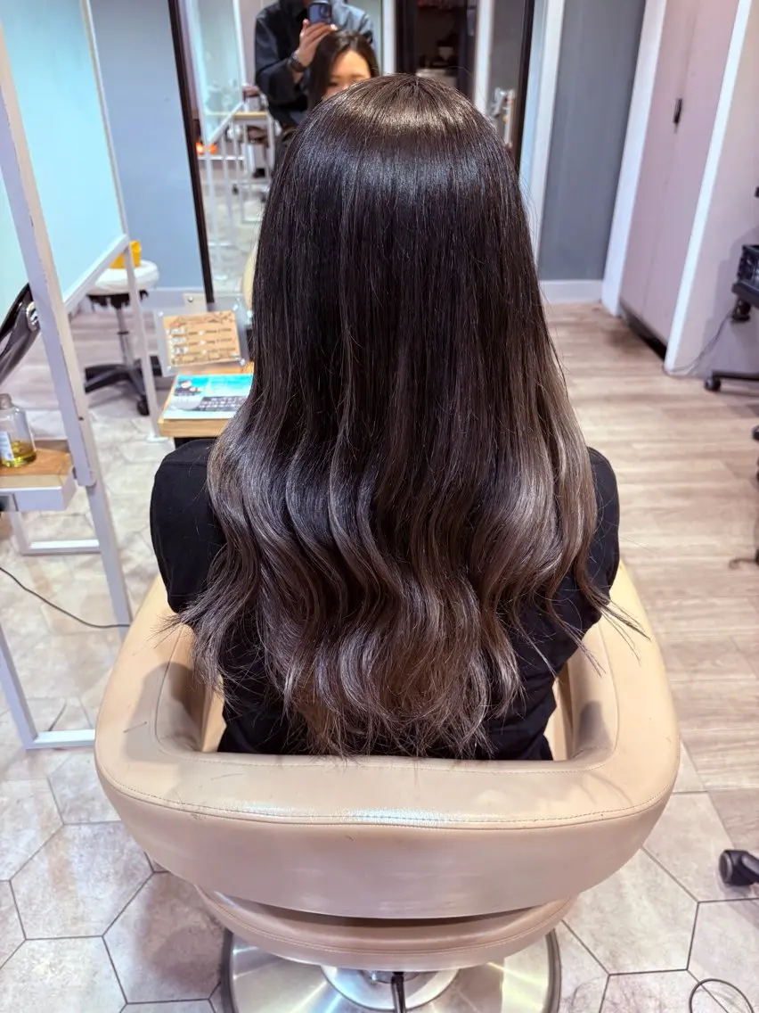 セミロング カット ヘアカラー トリートメント ✨髪質改善カラー✨ 赤味除去カラー／理久のヘアスタイル