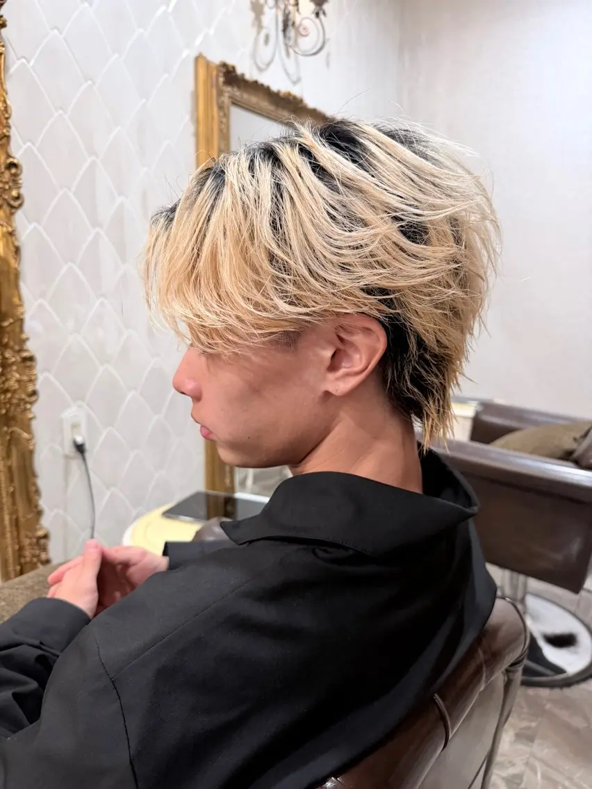 メンズ カット 縮毛矯正 鈴木 将輝のヘアスタイル