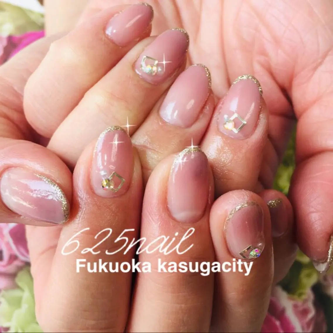 ネイル フレンチネイル ジェルネイル グラデーション オフィスネイル 625nail 無料P有/春日白水のネイルデザイン