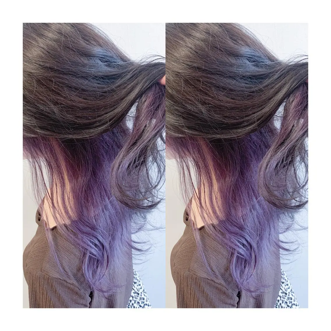ロング カラー インナーカラー なんば髪質改善カラー Ardoreのヘアスタイル