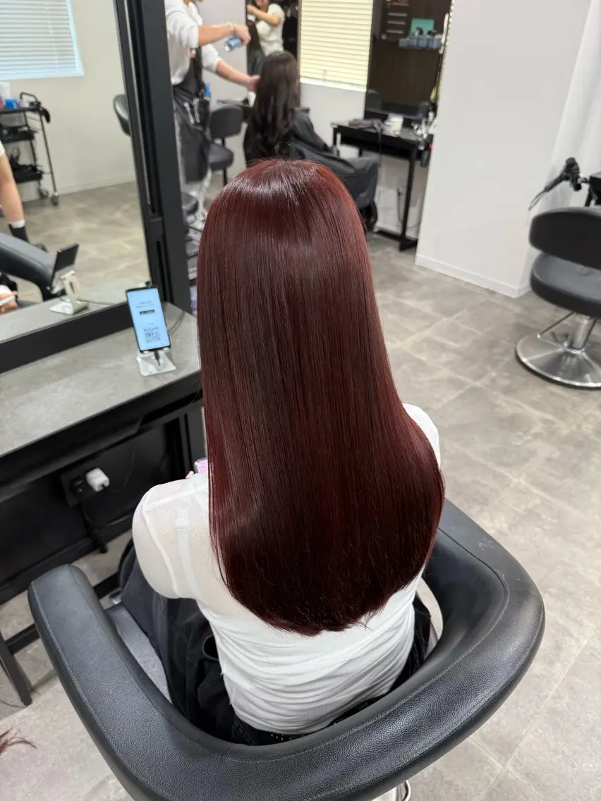 ロング カラー ヘアアレンジ ヘアカラー トリートメント ヘアセット 💗横浜美容室 💗HARUNAのヘアスタイル