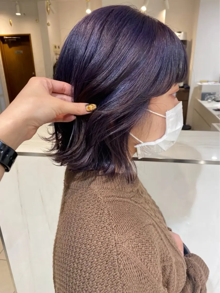 ミディアム カラー ブリーチ ヘアカラー カラーモデル募集中/ 川合絢子のヘアスタイル