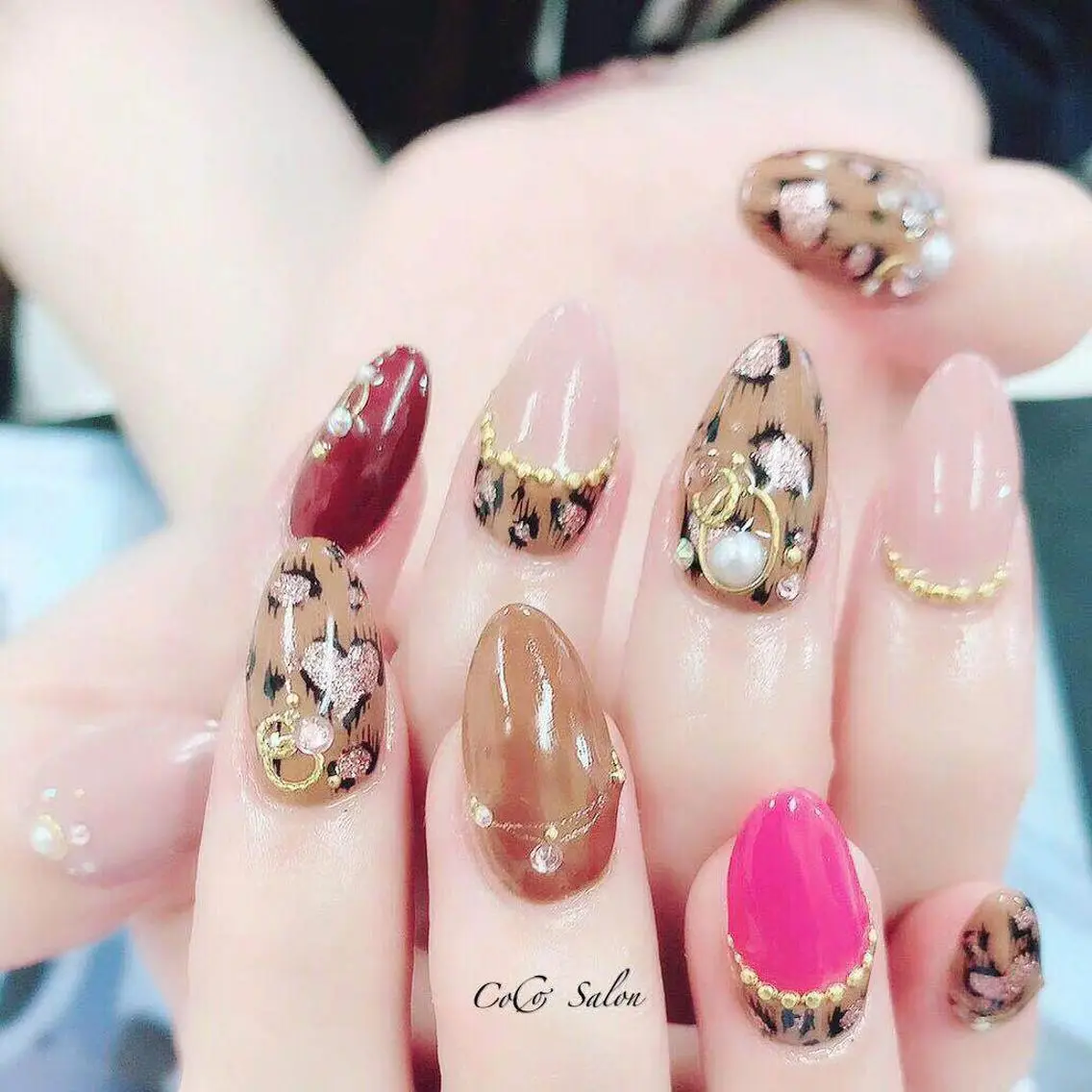 ネイル アニマル柄 ハンドネイル CoCoSalon ネイル/まつ毛予約のネイルデザイン