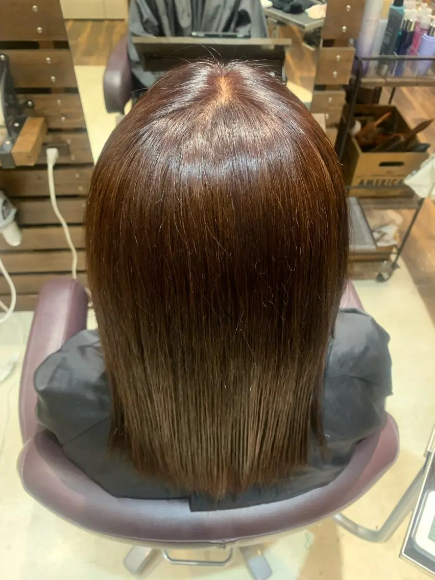 ロング カラー ピンクカラー ヘアカラー 艶カラー 透明感カラー/叶羽のヘアスタイル