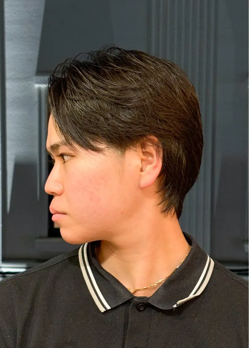 ショート メンズ 刈り上げ メンズウルフカット ウルフカット カット 三宮メンズカット ヨシイッキのヘアスタイル