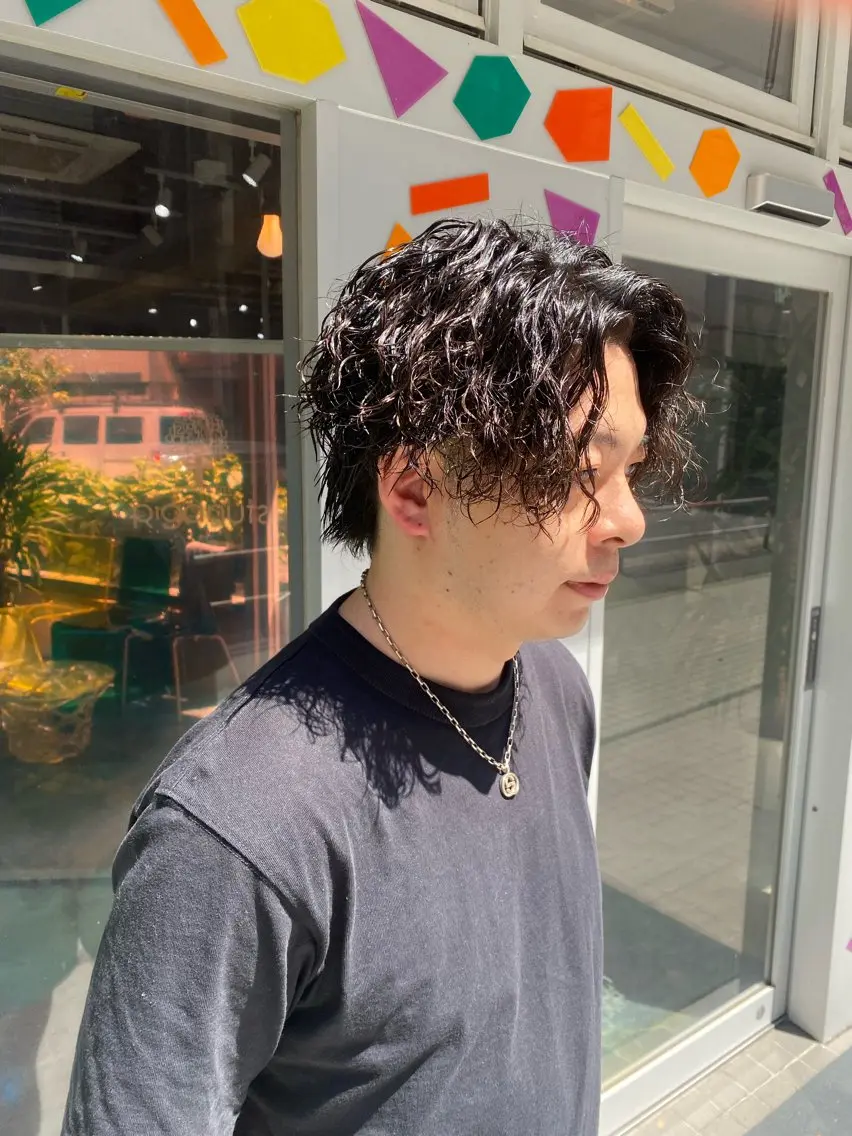 ショート パーマ メンズ メンズパーマ ツイストスパイラルパーマ スパイラルパーマ カット パーマ Riganuts王子 Hayato✂︎のヘアスタイル