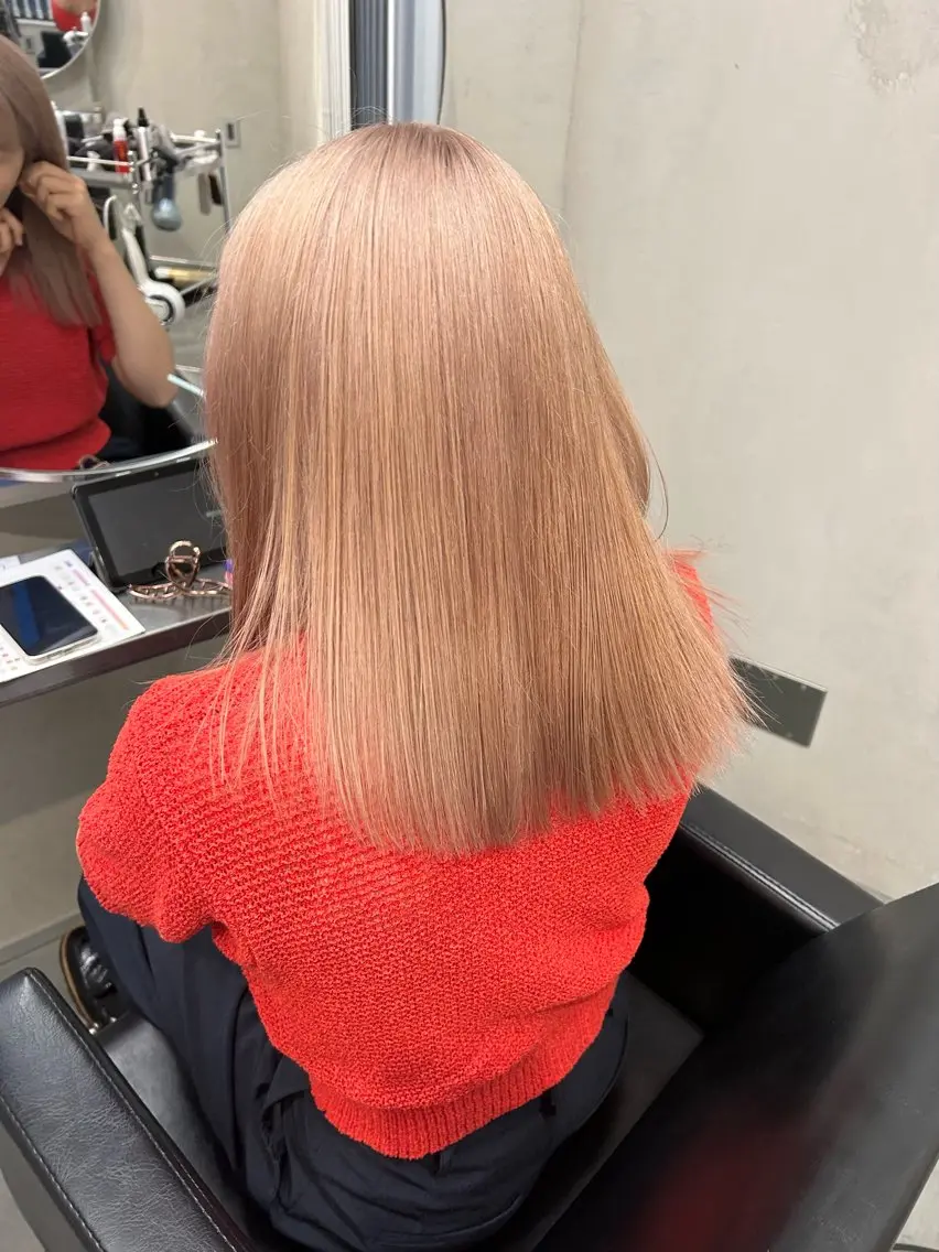 ロング カラー カット ヘアカラー トリートメント Haru/THREE …by velvetのヘアスタイル