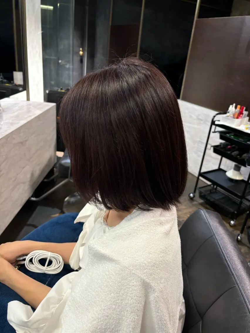 ミディアム カラー ブラウンカラー バイオレットカラー バイオレットブラウン 似合わせパーマ カラー/ゼンのヘアスタイル