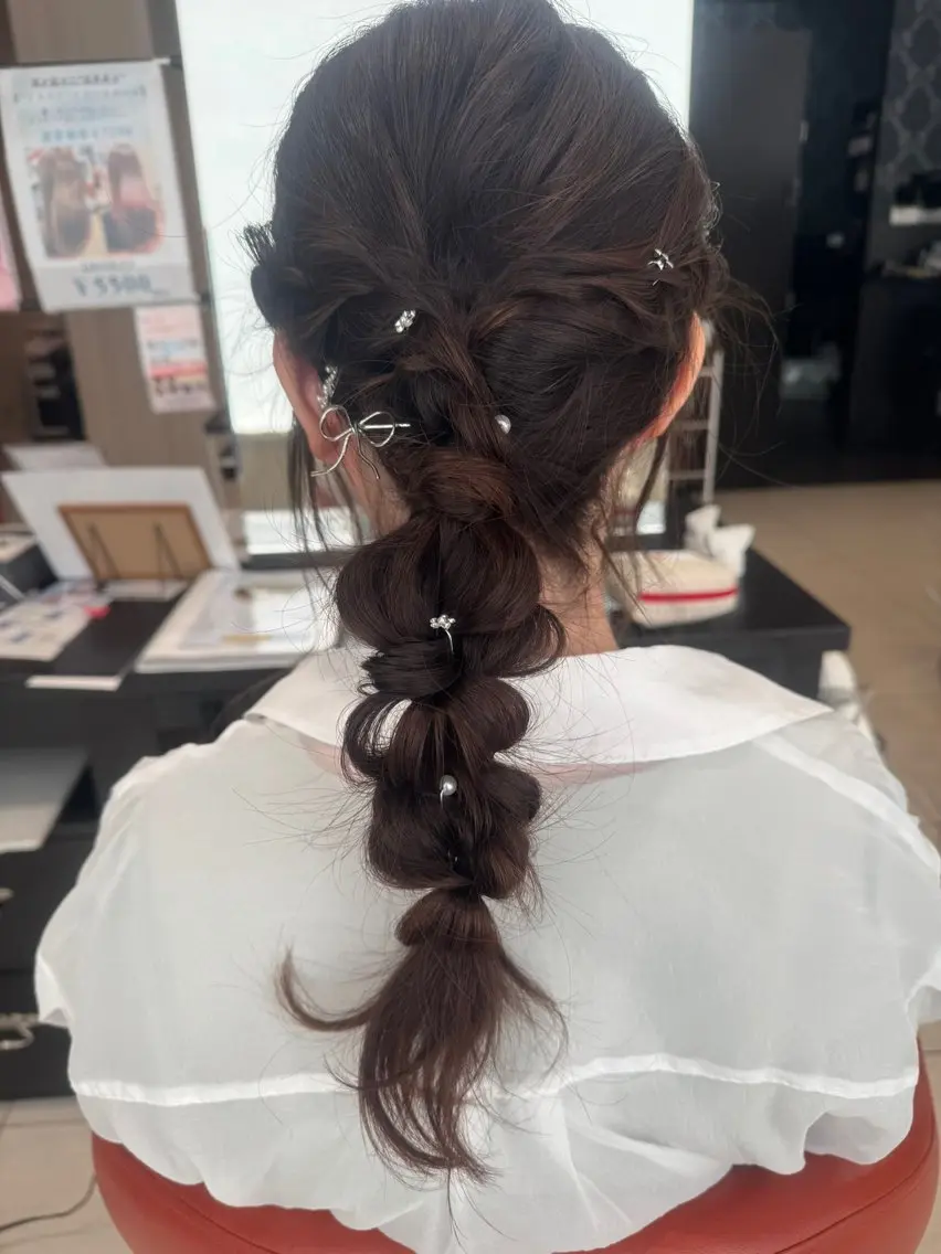ヘアセットの写真