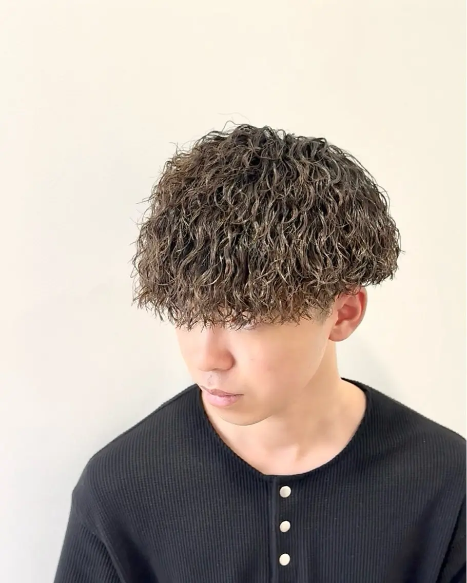 パーマ メンズ マッシュ メンズパーマ カット パーマ ☆★メンズ特化★☆ 川地由麿のヘアスタイル
