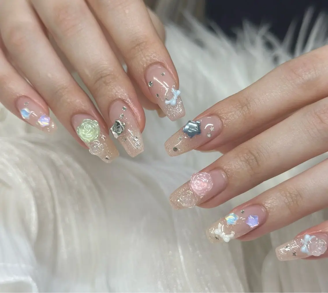 new open♬*゚【gel】パーツつけ放題🌺オフ有❌リピーター様 指名料¥330の写真