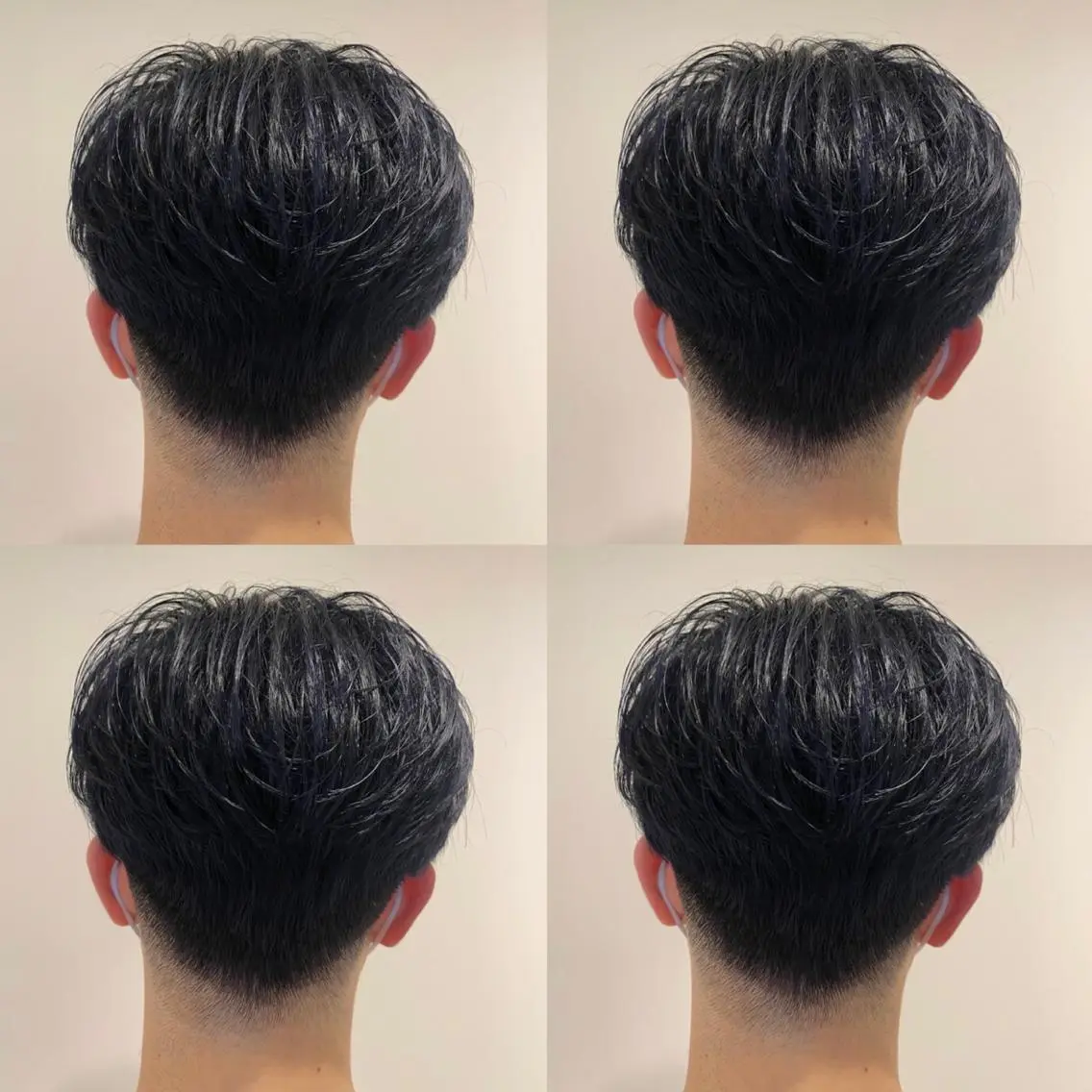 ショート カラー メンズ 金島 青のヘアスタイル