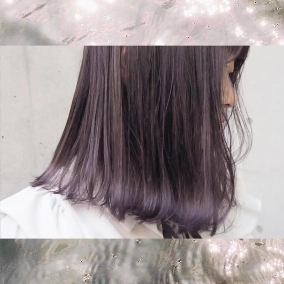 セミロング カラー パーマ ヘアアレンジ アッシュ デザインカラー イヤリングカラー グラデーションカラー インナーカラー 髪質改善🫧ベージュ 椙山 響のヘアスタイル
