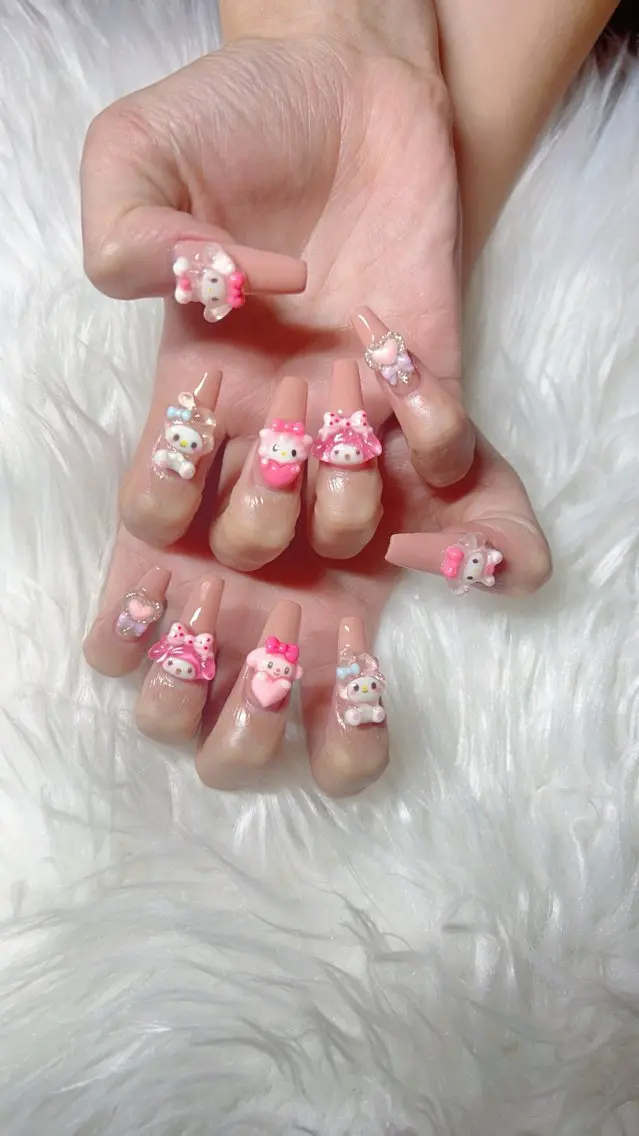 ネイル 長さ出し ハンドネイル fleur nailのネイルデザイン