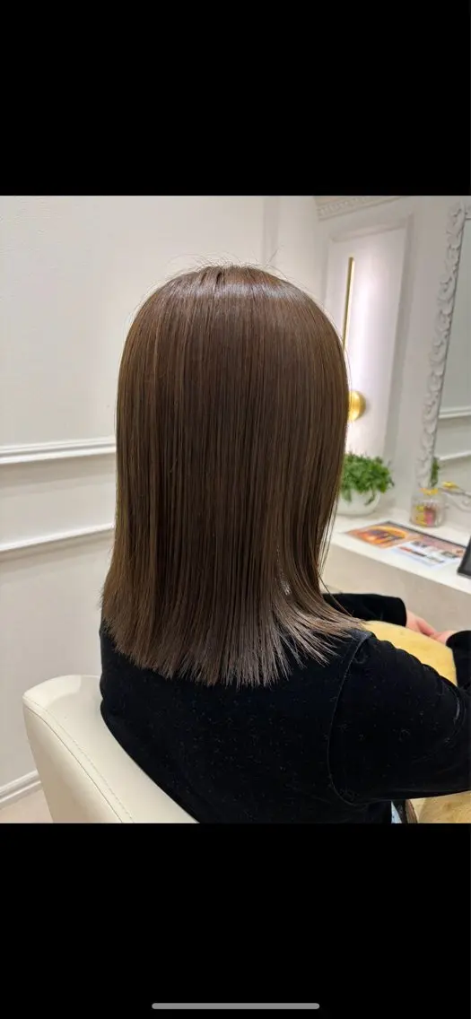 縮毛矯正(ボリュームダウン可)➕トリートメント🫧の写真