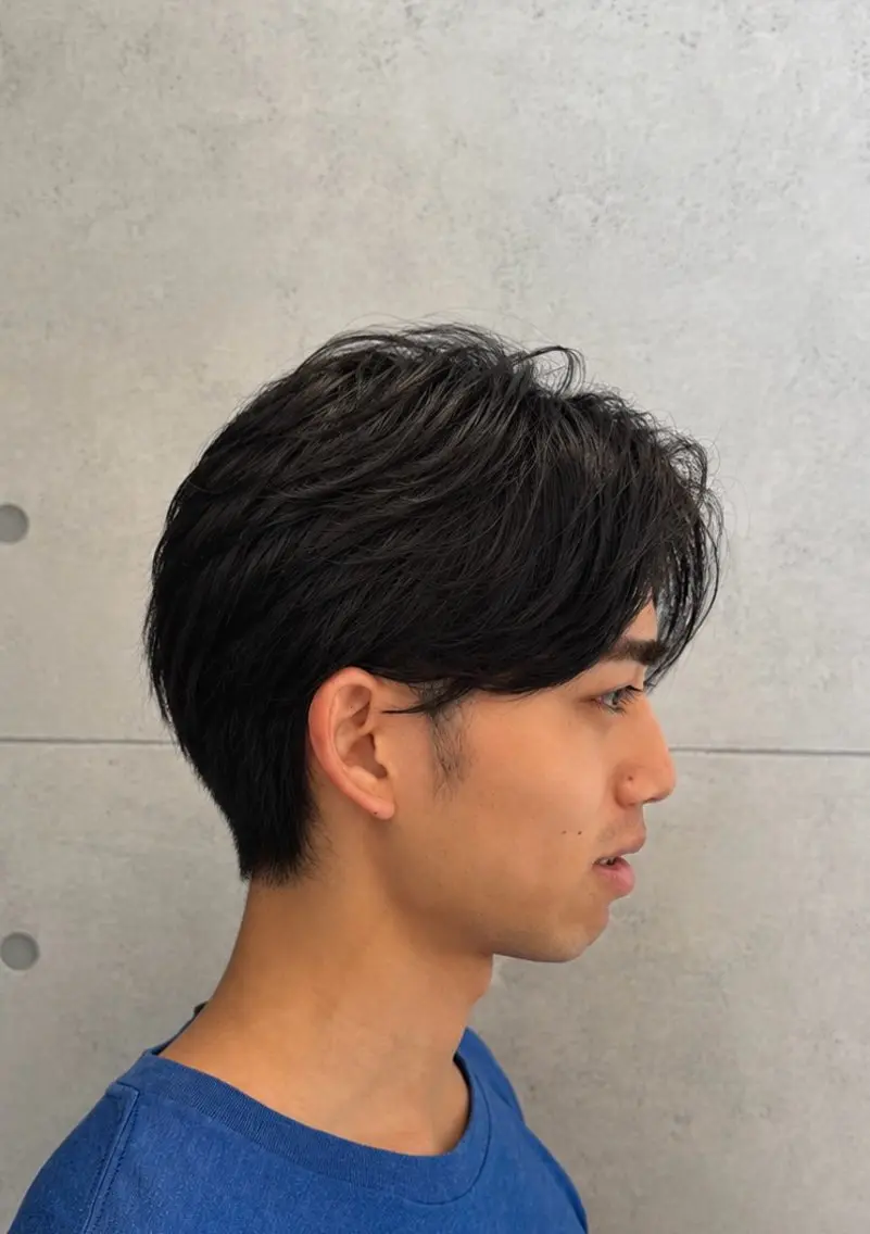 ショート パーマ メンズ カット パーマ トリートメント 【EARTH平塚店】 ✂️野首 京佑✂️のヘアスタイル