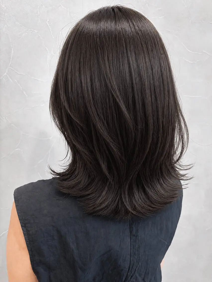 ミディアム ヘアカラー ⠀ mikuのヘアスタイル