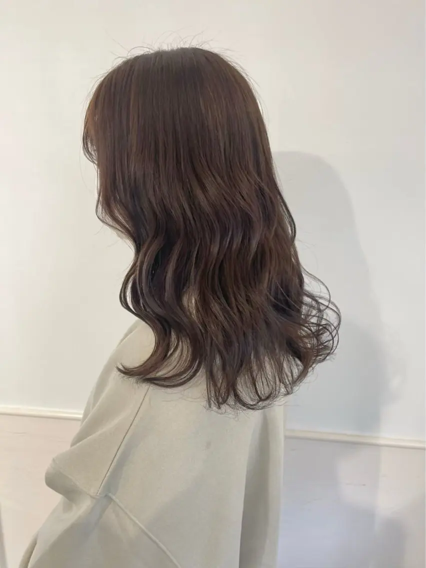 セミロング カラー ヘアカラー トリートメント ParveMix ♡白神みやびのヘアスタイル