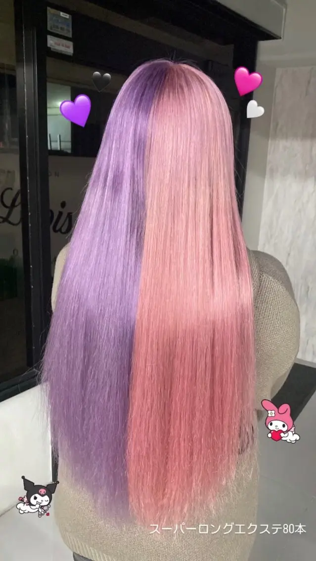 ロング カラー Lapis 莉穂のヘアスタイル