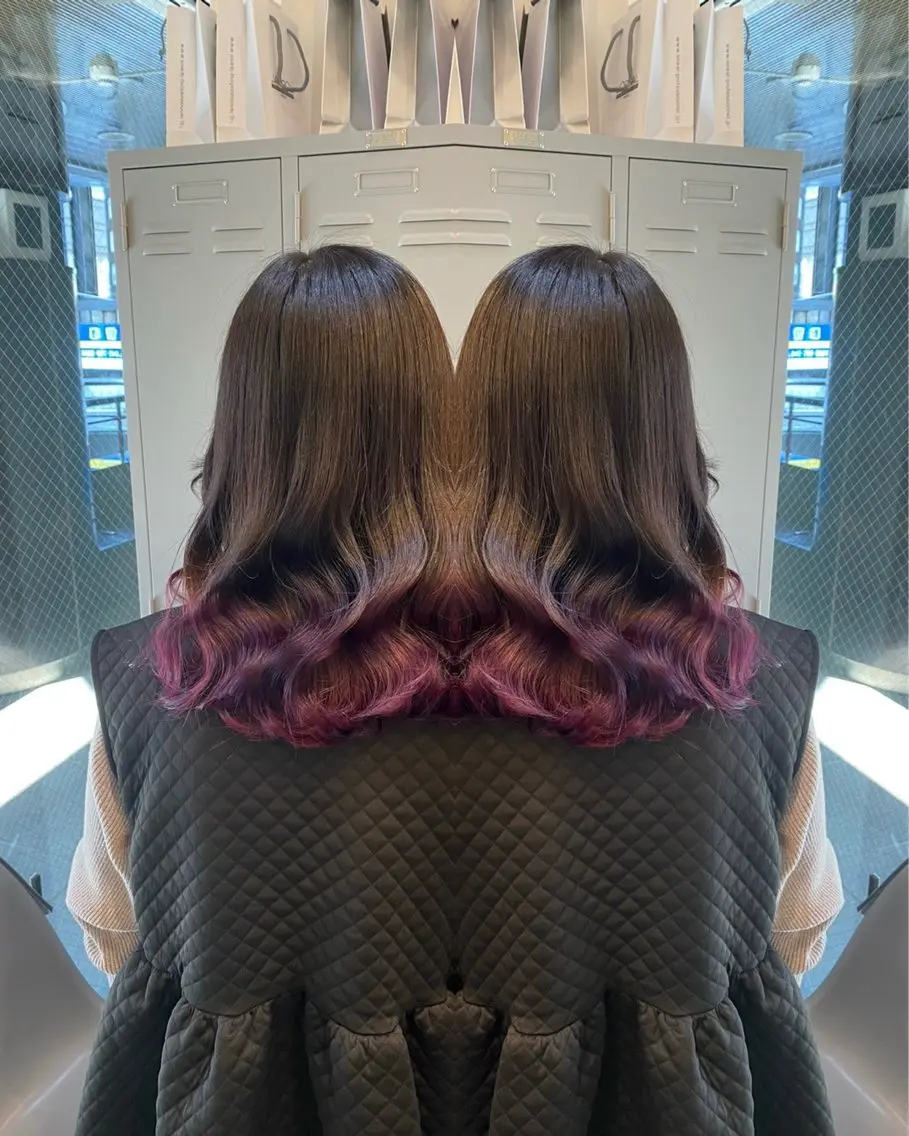 ロング カラー ヘアカラー 🩵レイヤー✖︎ 髪質改善🩵リョウヤのヘアスタイル