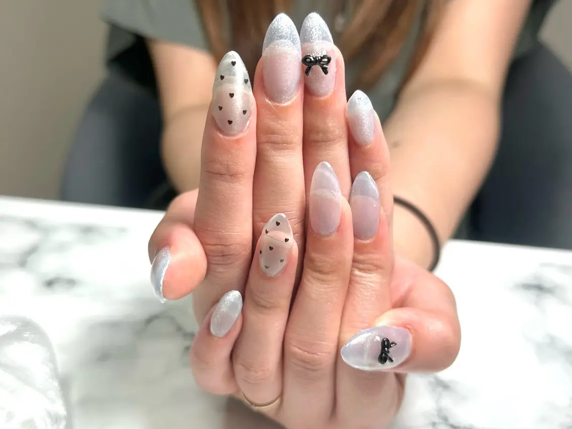 チップ長さだし+ワンカラーの写真