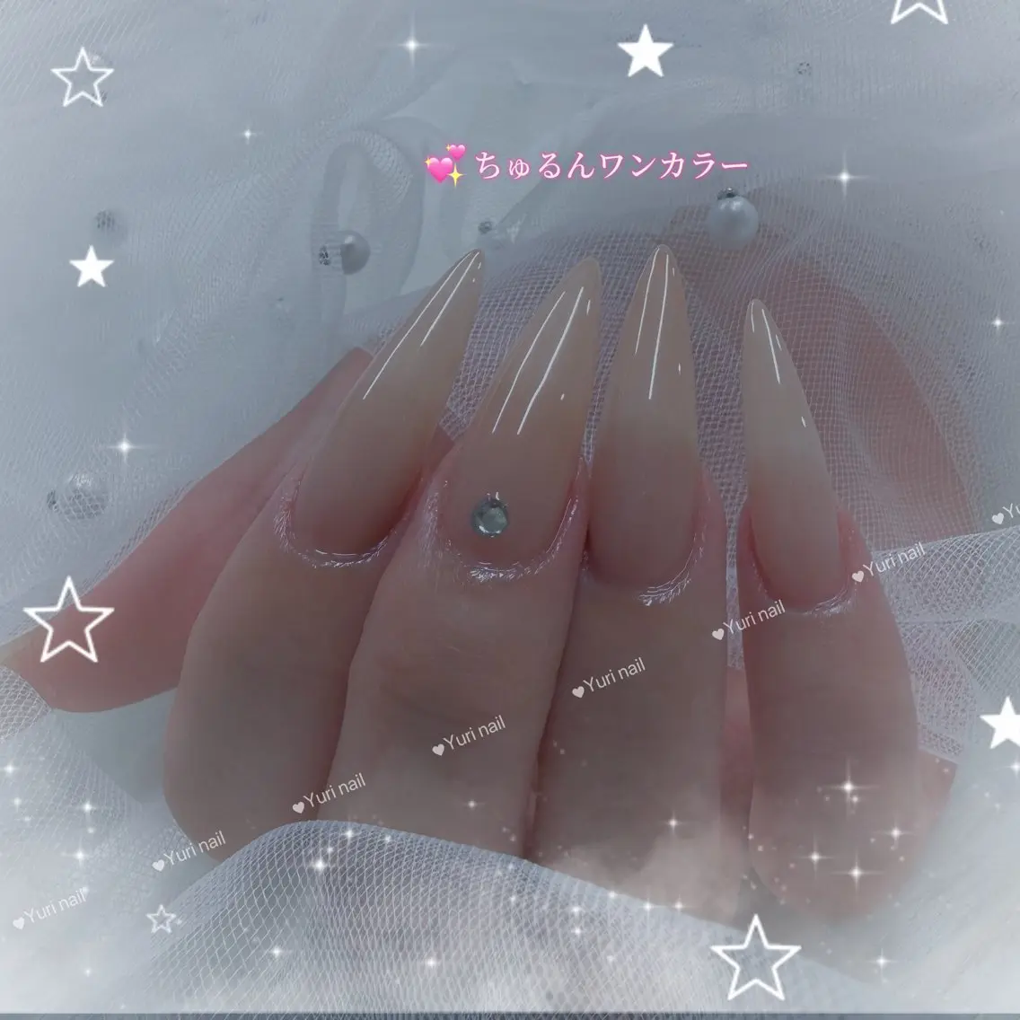 ネイル アートネイル 長さ出し フラッシュネイル ジェルネイル 韓国ネイル ハンドネイル ハンドケア Yuri.nail studioのネイルデザイン